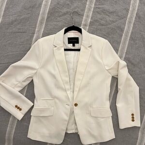 Banana Republic Women's Blazer white ivory